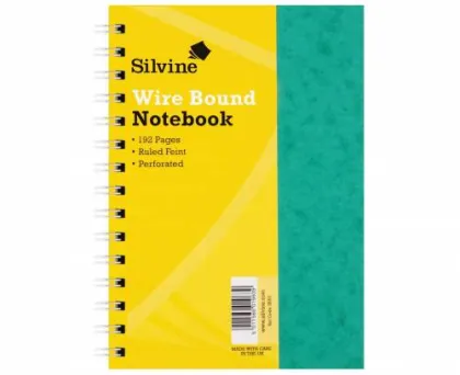 SILVINE SPIRAL NOTE BOOK A5 SPA5