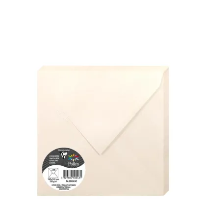Pollen Envelopes 165x165mm (120gr) CREAM metallic