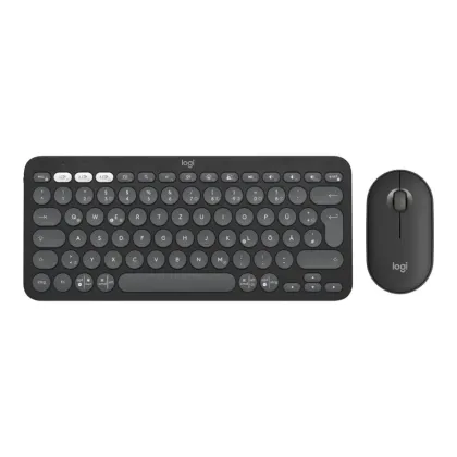 LOGITECH WIRELESS KEYBOARD &amp; MOUSE PEBBLE 2 GRAPHITE 920-012239
