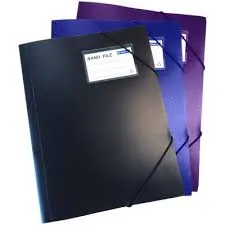 BINDERMAX PVC FLAT FILE A4/FRONT POCKET BLACK  T116