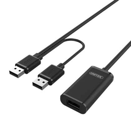 Unitek Y-279 USB2.0 USB-A Male to USB-A Female Active Extension Cable 20m