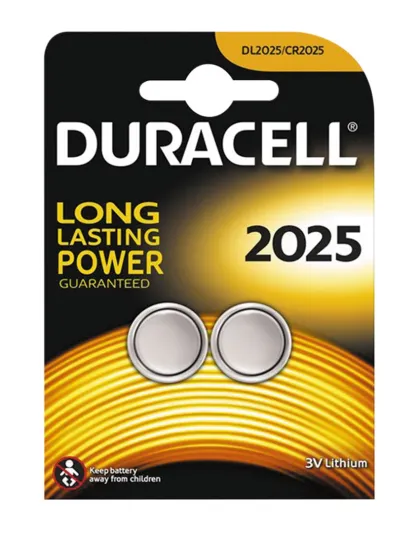 Duracell Lithium Battery CR2025 (2pcs)