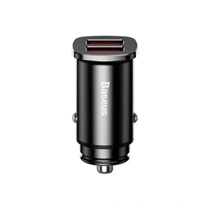 Baseus CCALL-DS01 Sq Metal Dual QC3.0 30W Car Charger