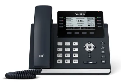 Yealink IP Phone Desktop PoE 3.7'' Gigabit, USB & Expansion T43U