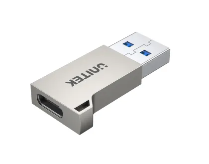 Unitek USB3.1 Type-C Female to Type-A Male 5Gbps Adapter Silver A1034NI
