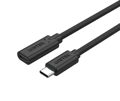 Unitek C14086BK USB3.2 USB-C Male to USB-C Female Extension Cable PD100W 50cm