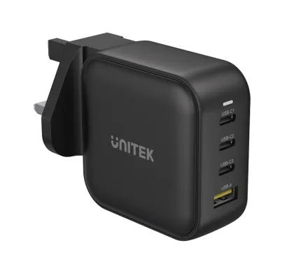 Unitek P1112ABK 100W 4in1 GaN Multiplug Charger Black