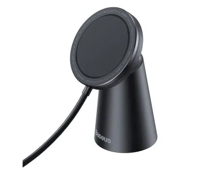Baseus Simple Magnetic Stand Wireless Charger Black
