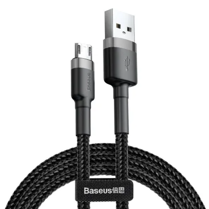 Baseus Cable MicroUSB to USB-A Cafule Braided 0.5m Blk-Gr
