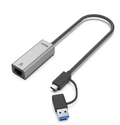 Unitek Converter USB-C to LAN 2.5Gb Ethernet+USB-A U1313C