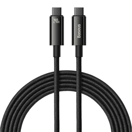Baseus Cable USB-C to USB-C Tungsten Gold 240W 3.0m Black