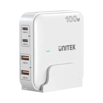 Unitek Charge Desktop 100W 4in1 GaN Charger White P1229AWH