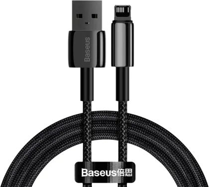 Baseus Cable Lightning to USB-A Tungsten Gold 1.0m Black