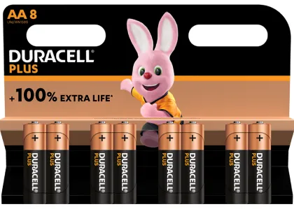 Duracell Alkaline Simply AA 8pcs Batteries