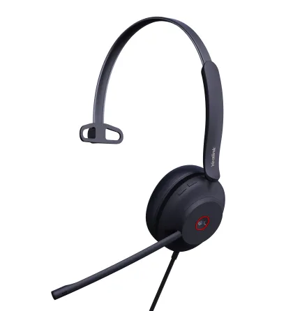 Yealink Headset Wired USB Dual-Mic Noise Cancelling USB-A UH37 Mono Teams