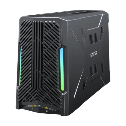 Unitek USB-C NVME/PCIe/SATA/HDD 10Gbps RGB Docking Station S1234B