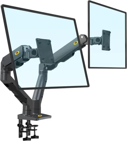 NBMounts G65 Dual Arm Heavy Duty Gas Desk Monitor Mount