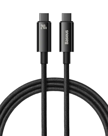 Baseus Cable USB-C to USB-C Tungsten Gold 240W 1.0m Blk