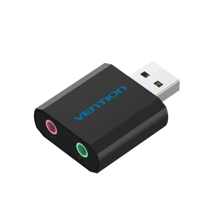 Vention AUDIO CONVERTER USB-A to 2x3.5mm Sound Card VAB-S17-B