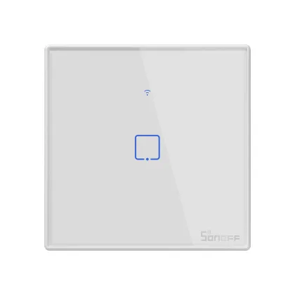 Sonoff T2EU1C-TX WiFi Smart Wall Touch Switch 1-Button White