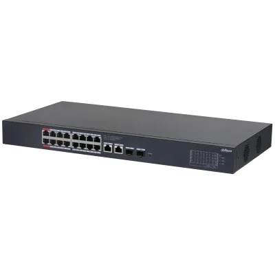 Dahua PoE Gigabit Switch 16ports+2UP+2SFP 240W CLloud Managed CS4220-16GT-240