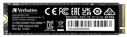 Verbatim SSD NVME M2 Gen4 512GB VI5000