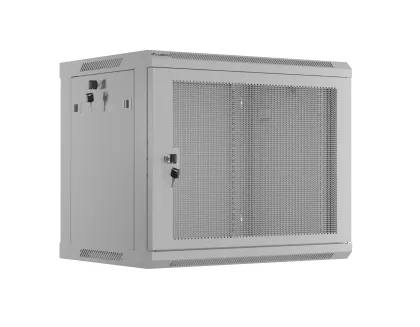 Lanberg Wall Rack 19'' with Perforated Door 6U 45cm Grey FLAT PACKED