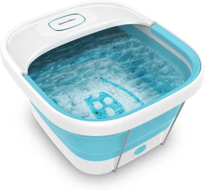 HoMedics FB-70BL Foot Spa with Hydro Massage & Heat Keep Collapsible & Foldable Space Saving Design
