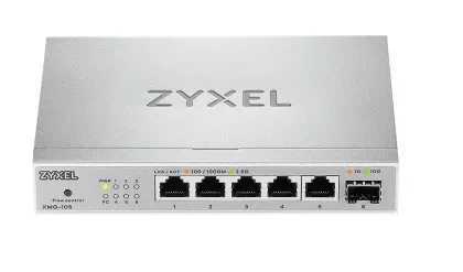Zyxel Switch Multi-Gig 5-Port 2.5GbE + 10G SFP+ XMG-105