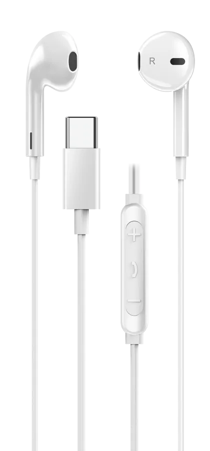 Genius Mobile Headset In-Ear USB-C Inline Control HS-M365 White