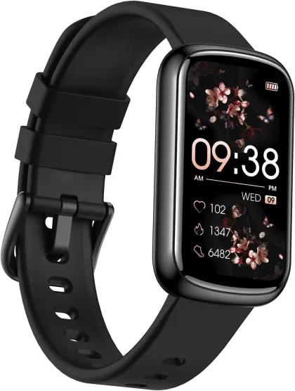 HiFuture EVO2 Black IP68 SmartWatch with Step Count, Heart Rate & Blood Oxygen Monitor