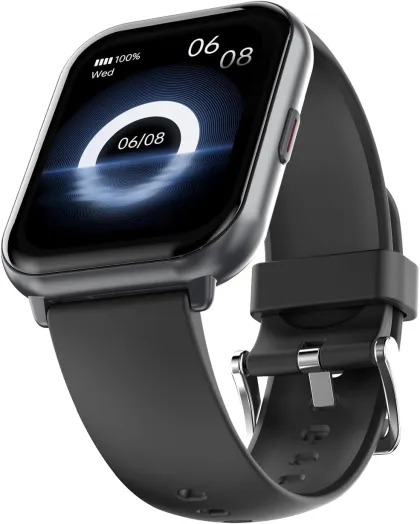 HiFuture ZONE2 Black IP68 SmartWatch Supports Wireless Calling, 7day Battery & Health Monitoring Features