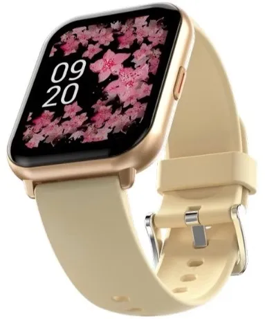 HiFuture ZONE2 Pink/Gold IP68 SmartWatch Supports Wireless Calling, 7day Battery & Health Monitoring Features