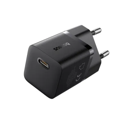 Baseus Charger Wall 25W USB-C GAN5 Mini EU Black