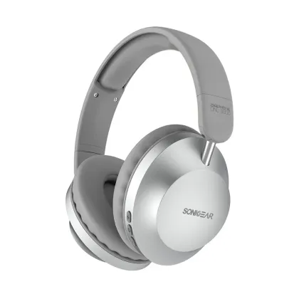 SonicGear Headphones Bluetooth AIRPHONE DNC3000 Platinum Silver