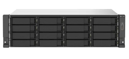 QNAP NAS 16-Bay Rackmount AMD Ryzen Quad-Core, 16GB RAM, Redundant PSU, Dual PCIe Slots & Dual 2.5GbE Ports TS-1673AU-RP-16G