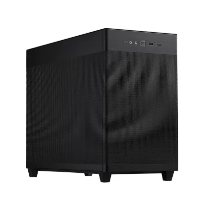 ASUS PC Case Prime mATX Quasi-Filter Mesh Tool-Free Side Panels 1x Pre-Installed Fan USB-C AP201 Mesh Black