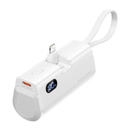 Vention Powerbank 4800mAh 22.5W Foldable Lightning White FHRW0