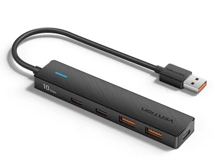Vention IT HUB USB-A 2xA 2xC 3.2 Gen2 + USBC Power Port CHSBB