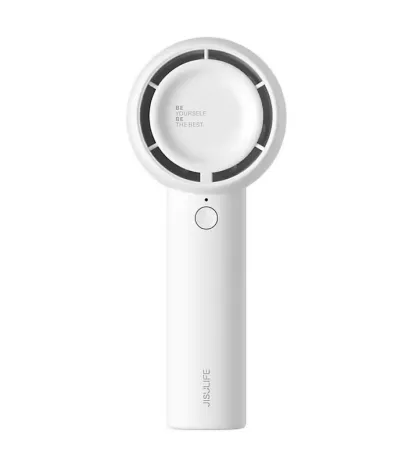 Jisulife FA42 White Portable Personal Fan with Hiden Blades & Powerful 7500 RPM motor