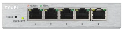 Zyxel Switch Gigabit Ethernet Managed 5-Port Metal GS1200-5 UK Plug