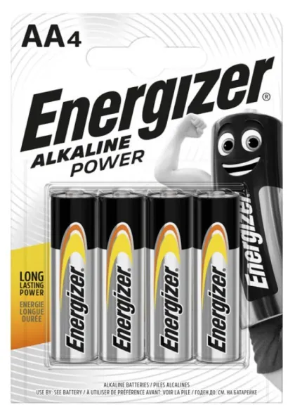 Energizer Alkaline Power AA Batteries (4pcs)