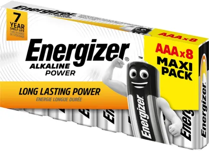 Energizer Alkaline Power AAA Batteries (8pcs)