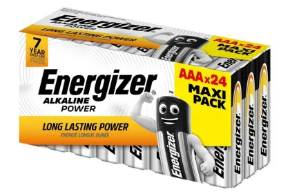Energizer Alkaline Power AAA Batteries (24pcs) pack
