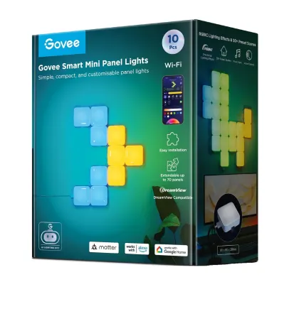 Govee Gaming Smart Mini Panel Lights (10pcs)