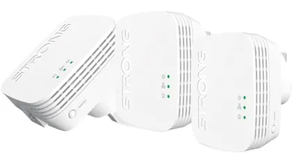 Strong Powerline Kit AV600 Mini 600Mbps UK 600TRIMINIUK (Triple Pack)