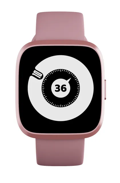 HiFuture EDGE Pink Compact & Lightweight SmartWatch for Smaller Wrists, Wireless Calling, 7 Day Battery, 1ATM