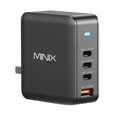 MINIX GaN Wall Charger Travel 165W 3 xUSB-C/1xUSB-A P165