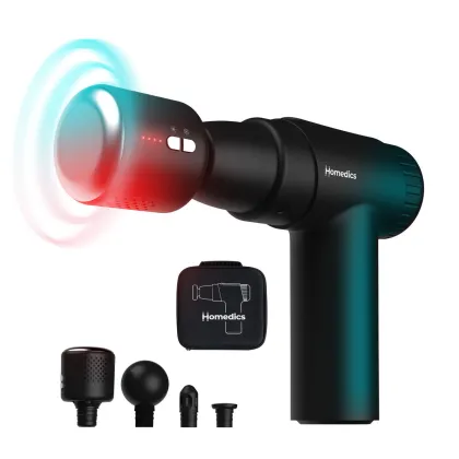 HoMedics NOVO PGM-43HC Black Hot & Cold Massage Gun including Travel Case