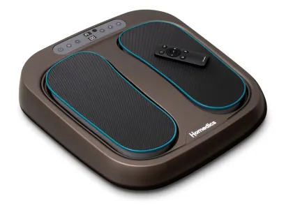 Homedics PSL-2000H Foot Flow Vibration Motion Therapy Foot Massager & Mobility Booster with Heat Option & Remote Control